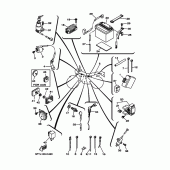 Схема вузла: Електроустаткування 1 Yamaha TW200