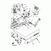 Схема узла: Задний тормозной цилиндр Yamaha XVZ1300 Royal Star Tour Deluxe