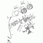 Схема узла: Панель приборов Yamaha XV1100 Virago