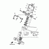 Схема узла: Рулевой механизм Yamaha TDM900