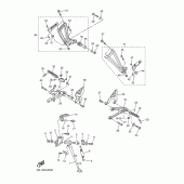 Схема вузла: Підтримка і спокій Yamaha YZF-R6/ YZF600 R6