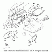 Схема узла: Back rest Yamaha XVZ1300 Venture Royale