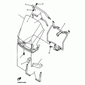 Схема узла: Передний обтекатель (4HM5) Yamaha XJR400