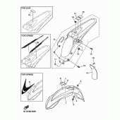 Схема узла: Крыло Yamaha YZ450F YZ450F