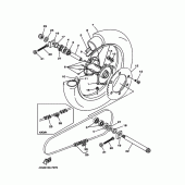 Схема узла: Заднее колесо Yamaha YZ125