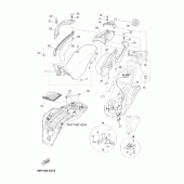 Схема вузла: Сидіння Yamaha XT660 XT660Z Tenere