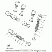 Схема вузла: Клапан Yamaha XVZ1300 Venture Royale