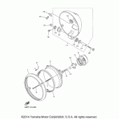 Схема узла: Фара Yamaha XV250 V-Star