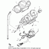 Схема узла: Панель приборов Yamaha YZF600R Thundercat