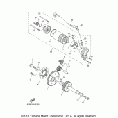 Схема вузла: Привід стартера Yamaha XV1700 Road Star S