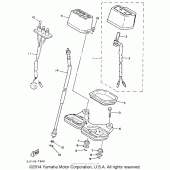 Схема узла: Панель приборов Yamaha TW200 TRAILWAY