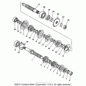 Схема узла: Трансмиссия Yamaha WR200R