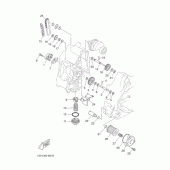 Схема узла: Масляный насос Yamaha YP400