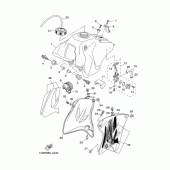 Схема узла: Топливный бак Yamaha TTR230 TT-R230