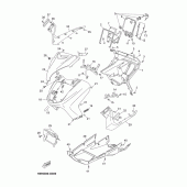 Схема узла: Облицовочные элементы Yamaha YP250 X-MAX