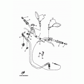 Схема узла: Руль и Тросики Yamaha MT07/ MTT690 MT-07