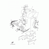 Схема вузла: Паливний бак Yamaha XV1900 Midnight Star
