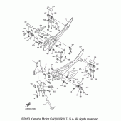 Схема узла: Подножки и Подставка Yamaha FZ6 FZ6R
