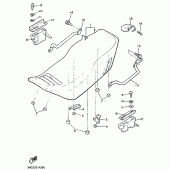 Схема узла: Сиденье Yamaha XJ900 Diversion