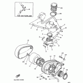 Схема узла: Впускная система Yamaha XV250 Virago