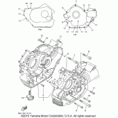 Схема узла: Картер двигателя Yamaha XVS1100 V-Star Custom