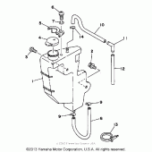 Схема узла: Масляный бак Yamaha WR200R