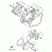 Схема узла: Крышки картера 1 Yamaha WR250 WR250Z
