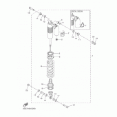 Схема вузла: Задня підвіска Yamaha WR450F
