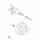 Схема вузла: Водяний насос Yamaha YZ450F YZ450F