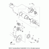 Схема вузла: Привід стартера Yamaha XVS1300 V-Star