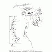 Схема узла: Топливный бак Yamaha XVS950 V-Star
