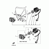 Схема вузла: Фара Yamaha TT600