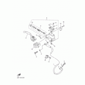 Схема узла: Передний тормозной цилиндр Yamaha YZ426F