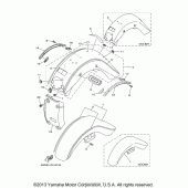 Схема узла: Крыло Yamaha XV1600 Road Star