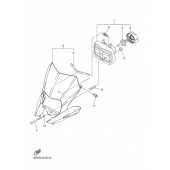 Схема вузла: Фара Yamaha WR250 WR250R