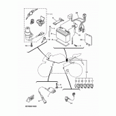 Схема вузла: Електроустаткування 1 Yamaha YZF-R125