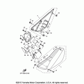 Схема вузла: Бічна кришка Yamaha TTR125 TT-R125