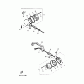 Схема вузла: Поворотники Yamaha XV750 Virago