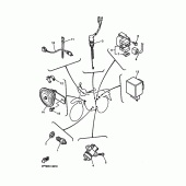 Схема вузла: Електрообладнання 2 Yamaha XT600 XT600