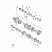 Схема узла: Трансмиссия Yamaha YZ125