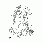 Схема вузла: Паливний бак Yamaha YZF-R6/YZF600 R6
