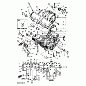 Схема узла: Картер двигателя Yamaha XJ600 Diversion (Naked)