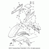 Схема вузла: Крило Yamaha XVZ1300 Venture Royale