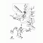Схема вузла: Передній гальмівний циліндр Yamaha MT07/MTT690 MT-07
