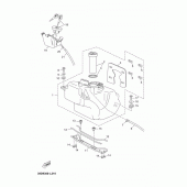 Схема вузла: Паливний бак Yamaha YP250 X-MAX