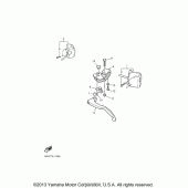 Схема вузла: Пульт управління рульовий та Важель Yamaha YZF600R Thundercat