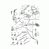 Схема узла: Электрооборудование 1 Yamaha XT250 Serow
