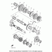 Схема вузла: Трансмісія Yamaha YZF600R Thundercat