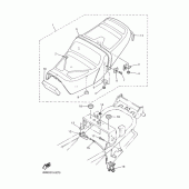 Схема вузла: Сидіння Yamaha XJR400