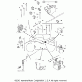 Схема вузла: Електроустаткування (2) Yamaha YZF600R Thundercat